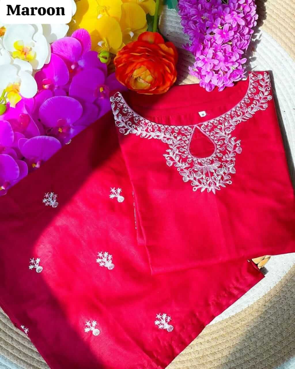 Cotton Lawn Embroidery 2Pc